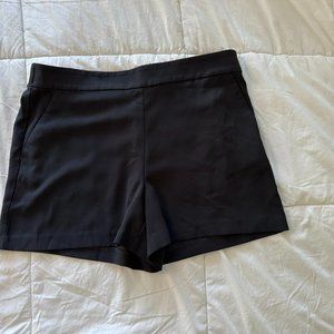 Loft dressy black crepe shorts Size L
